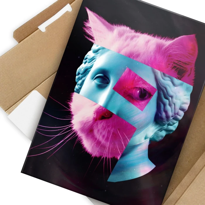 Plakat metalowy popart catwoman Prezent