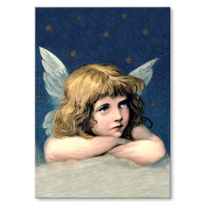 Plakat metalowy Aniołek Prezent