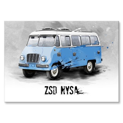 Poster metal ZSD Nysa N61 Klasyk PRL gift