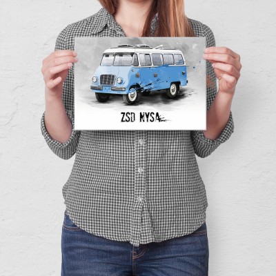 Poster metal ZSD Nysa N61 Klasyk PRL gift