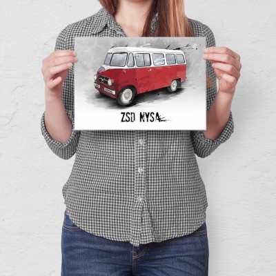 Poster metal ZSD Nysa N59 Klasyk PRL gift