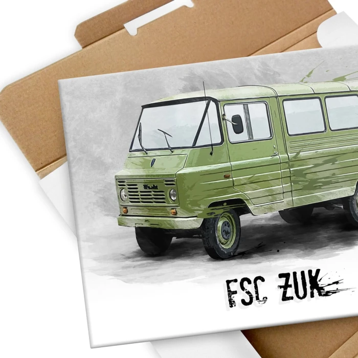 Poster metal FSC Żuk Polskie Auto PRL gift