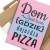 Poster metal Dom jest tam pizza gift