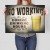Plakat metalowy No working Prezent
