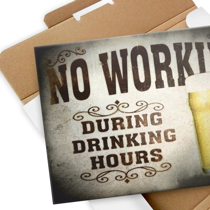 Poster metal No working gift