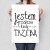 Plakat metalowy Jestem grzeszna Prezent