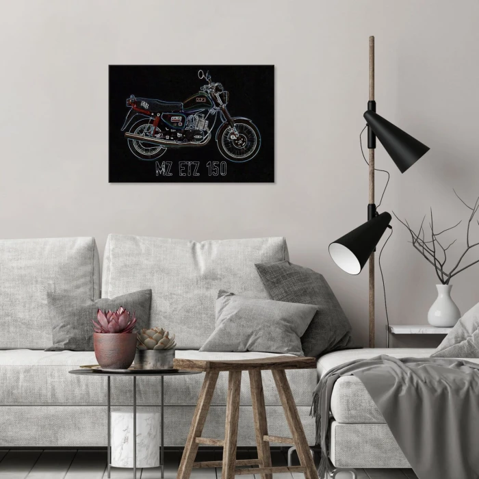 Plakat metalowy MZ ETZ 150 Prezent