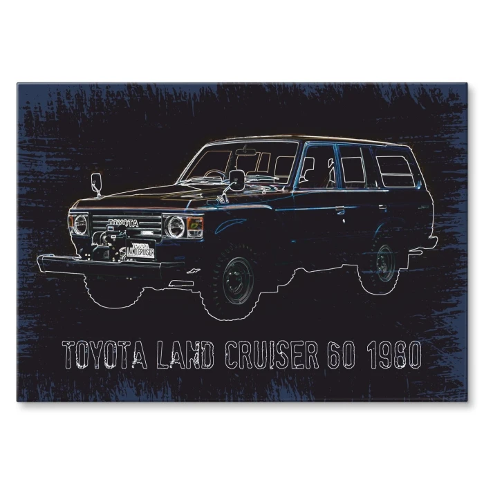 Poster metal Toyota LC 60 gift