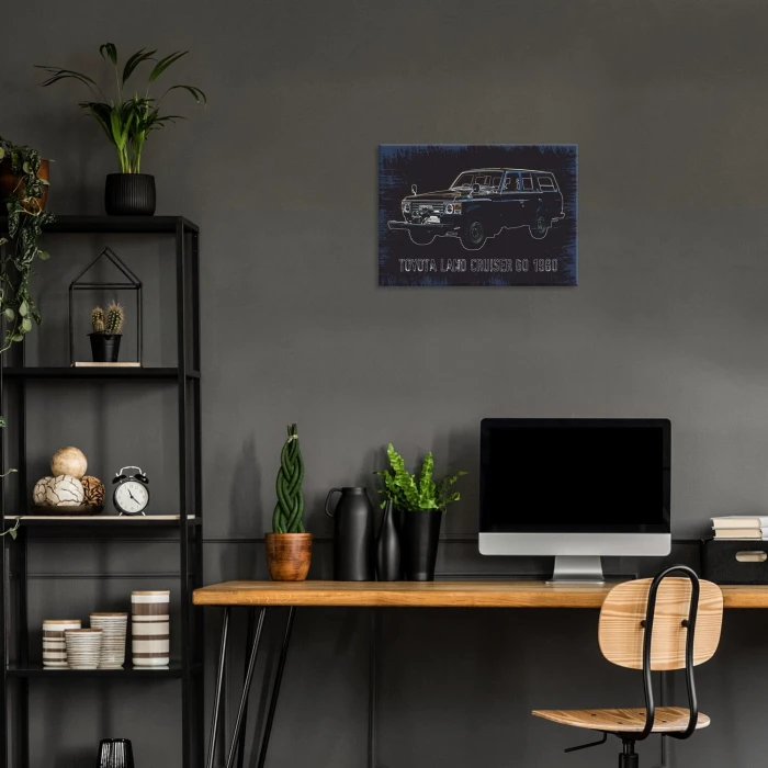 Poster metal Toyota LC 60 gift