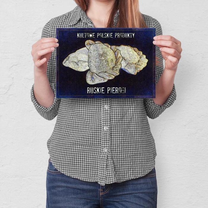 Plakat metalowy Ruskie Pierogi Prezent