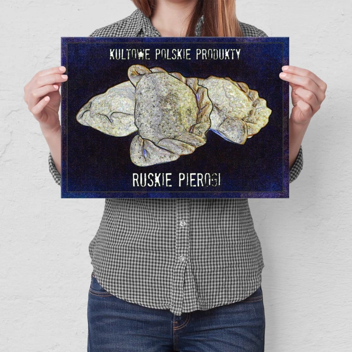 Plakat metalowy Ruskie Pierogi Prezent