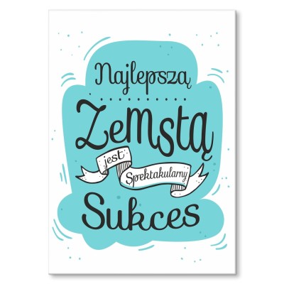 Plakat metalowy Zemsta Prezent