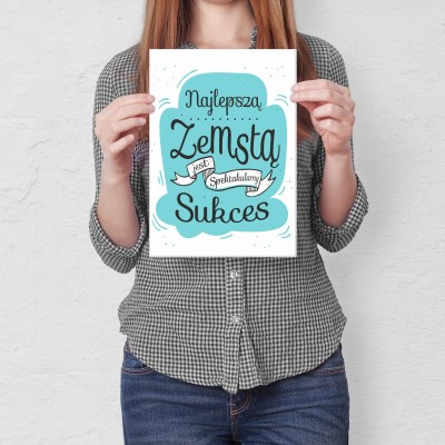 Plakat metalowy Zemsta Prezent