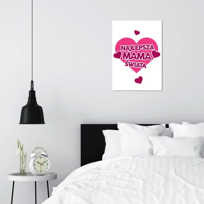 Plakat metalowy Najlepsza mama Prezent