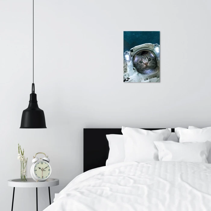 Poster metal CAT IN SPACE gift