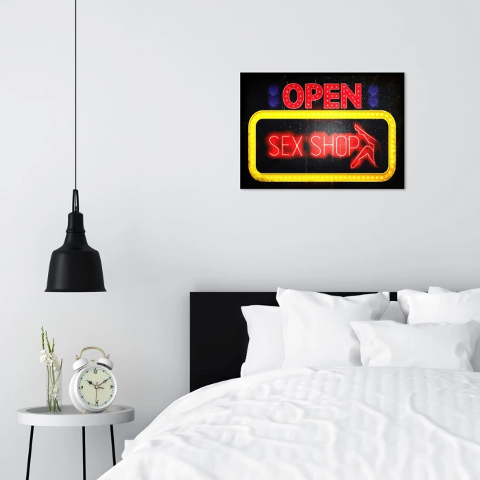 Plakat metalowy SEX SHOP Prezent