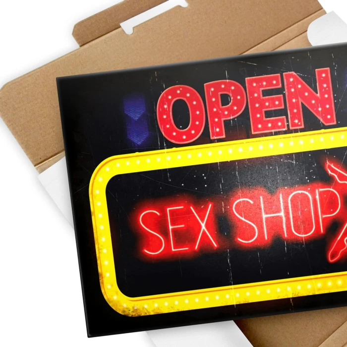 Plakat metalowy SEX SHOP Prezent