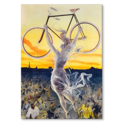 Plakat metalowy flying bike Prezent