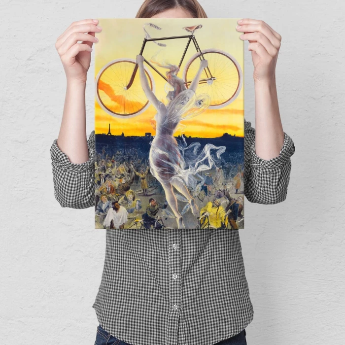 Poster metal flying bike gift