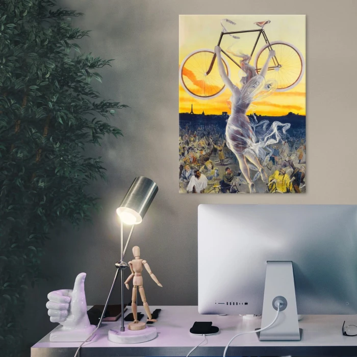 Poster metal flying bike gift
