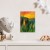 Poster metal forest sunrise gift