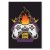 Plakat metalowy game zone fire Prezent