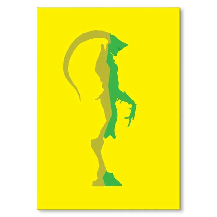 Plakat metalowy yellow monster Prezent