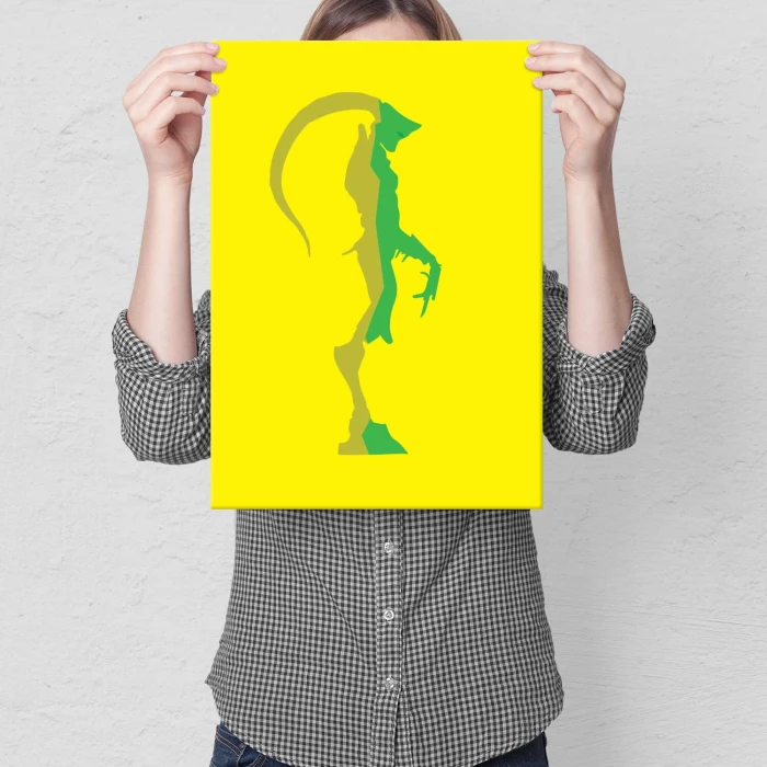 Plakat metalowy yellow monster Prezent