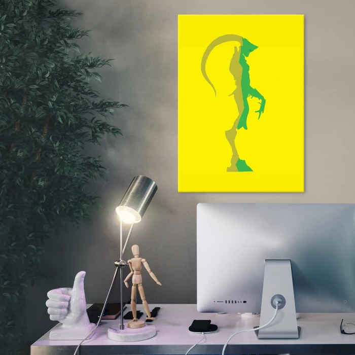 Plakat metalowy yellow monster Prezent