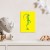 Poster metal yellow monster gift