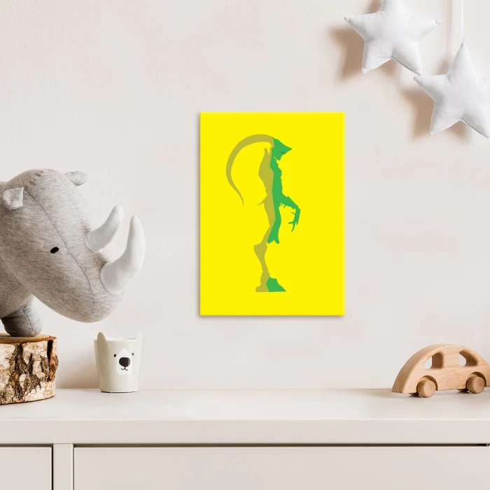 Poster metal yellow monster gift