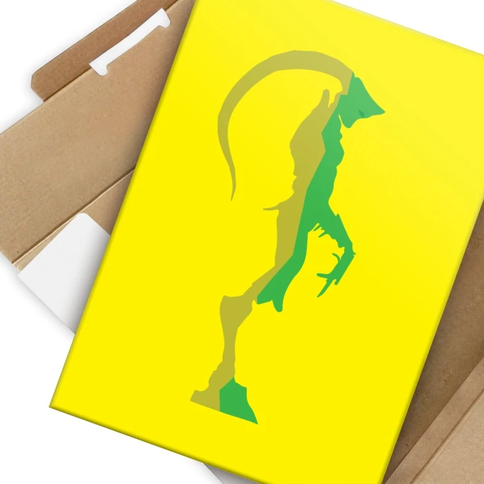 Poster metal yellow monster gift
