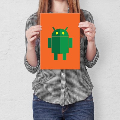 Plakat metalowy android Prezent