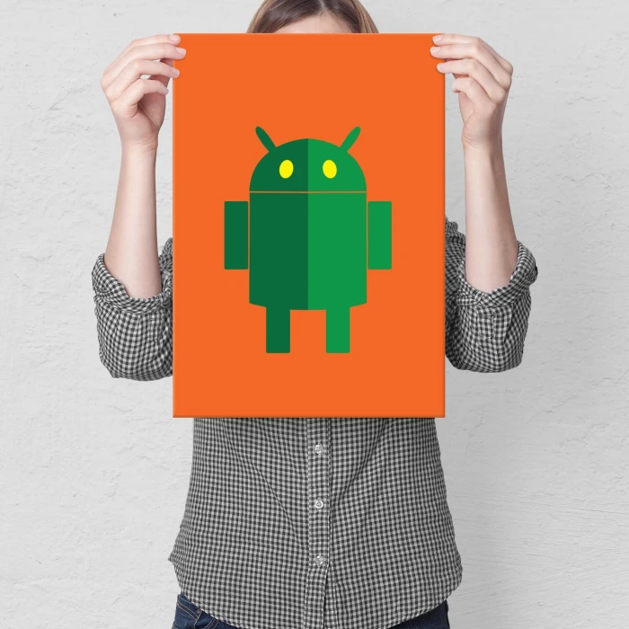 Plakat metalowy android Prezent