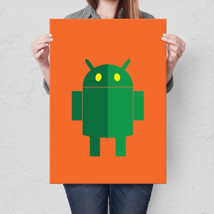 Plakat metalowy android Prezent