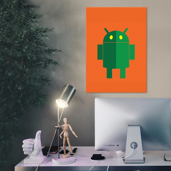 Plakat metalowy android Prezent