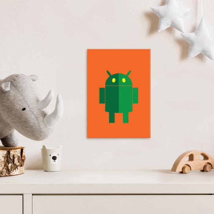 Plakat metalowy android Prezent