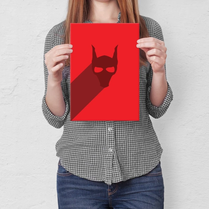 Plakat metalowy red monste Prezent