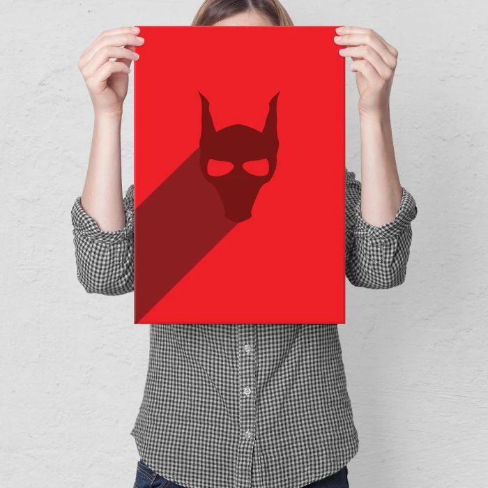 Plakat metalowy red monste Prezent