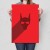 Poster metal red monste gift