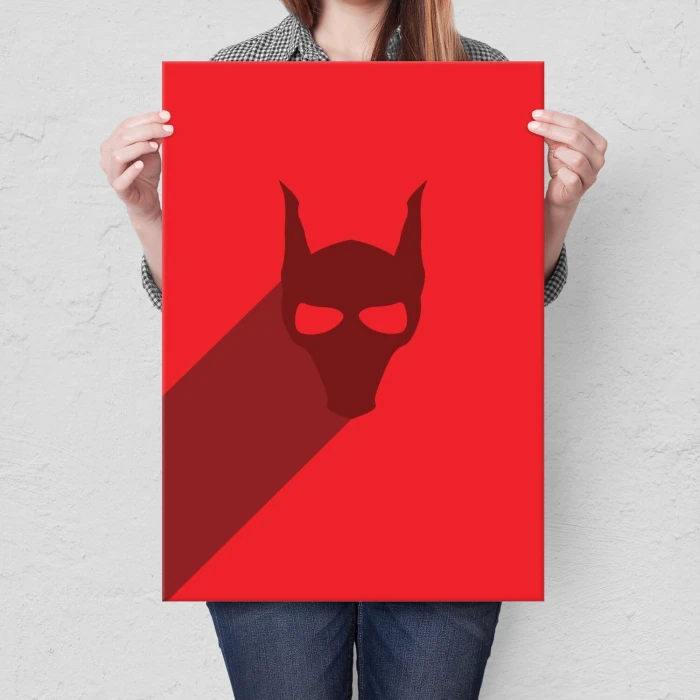 Poster metal red monste gift