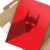 Poster metal red monste gift