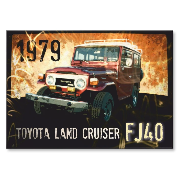 Poster metal TOYOTA LC FJ40 gift