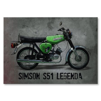 Plakat metalowy simson s51 Prezent