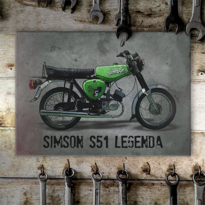 Plakat metalowy simson s51 Prezent