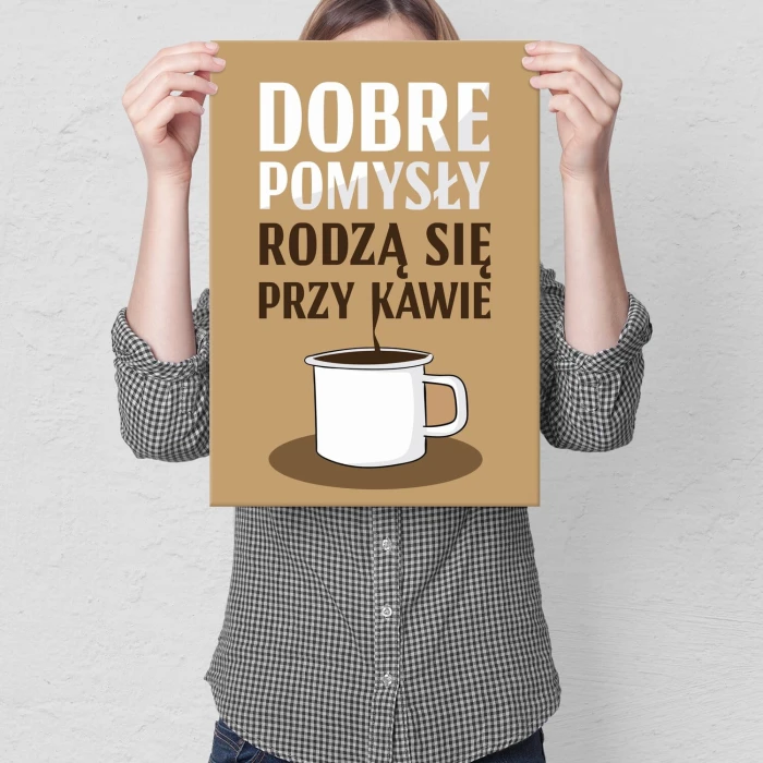 Plakat metalowy Dobre pomysły Prezent