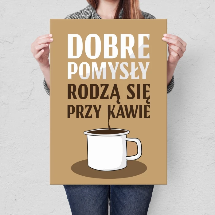 Plakat metalowy Dobre pomysły Prezent