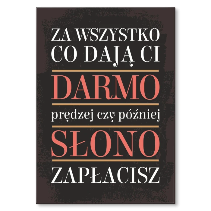 Poster metal Darmo gift