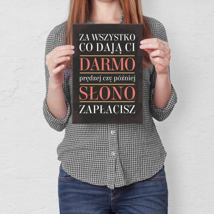 Poster metal Darmo gift