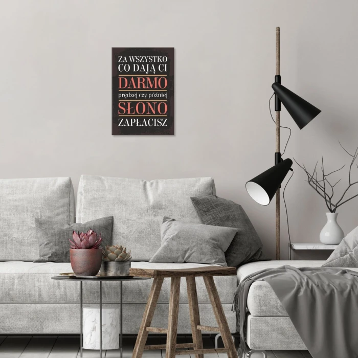 Plakat metalowy Darmo Prezent
